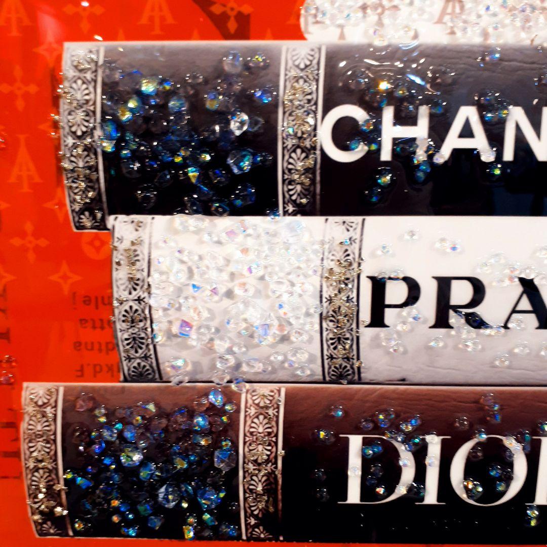 輸入雑貨　天然水晶石　クリスタルアート　『CHANEL』等　ブランドロゴ　宝石