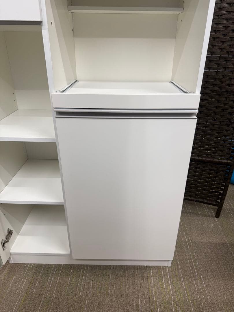 【美品】ニトリ　レンジ台　（フォルムN RE1275 WH）　レンジボード