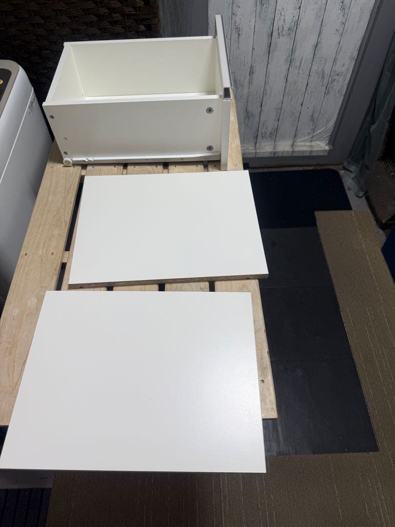 【美品】ニトリ　レンジ台　（フォルムN RE1275 WH）　レンジボード