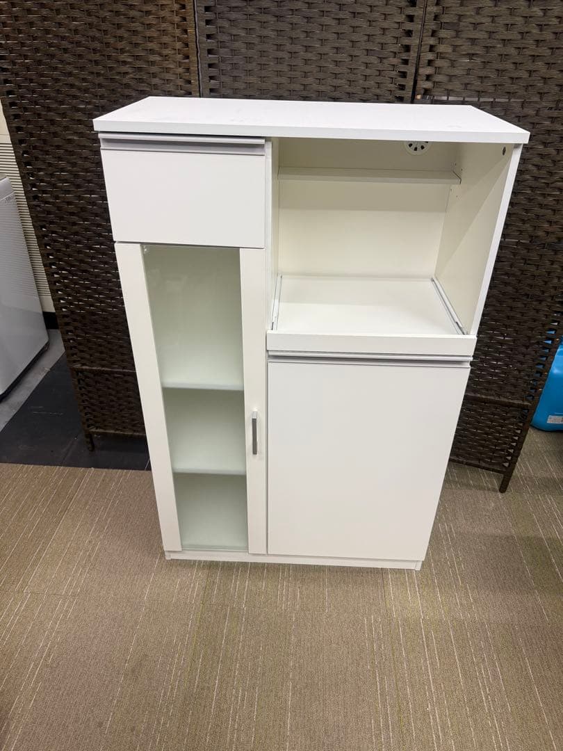 【美品】ニトリ　レンジ台　（フォルムN RE1275 WH）　レンジボード