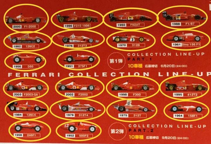 【当選品】Ferrari F1 641/2＆コレクションケース＋20種フルコンプ