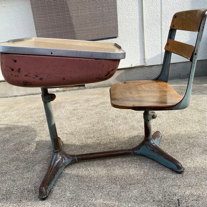 ヴィンテージ スクールデスク 子供用学習机 アメリカ アンティーク