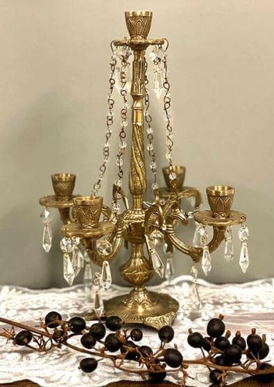 キャンドルスタンド アンティーク クラシック 真鍮 イタリアン 84320CS