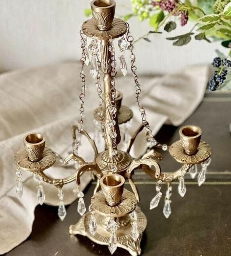 キャンドルスタンド アンティーク クラシック 真鍮 イタリアン 84320CS