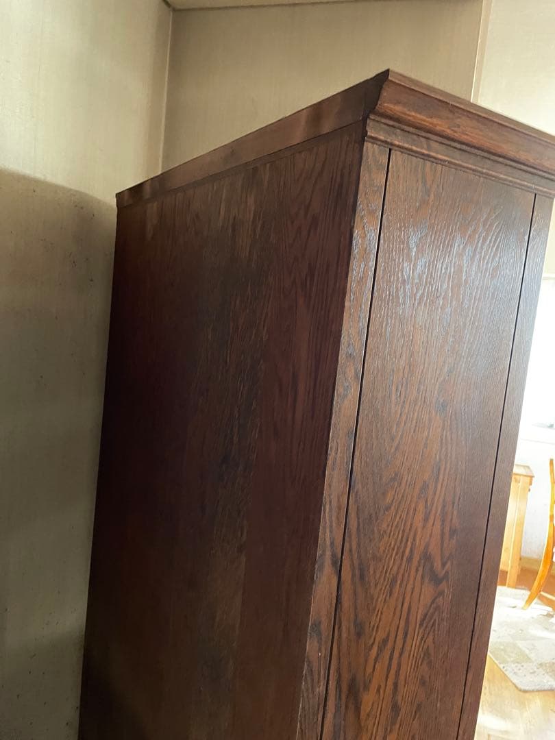 三越家具 Brugge ブルージュ 食器棚 飾り棚 キャビネット 楢材 英国