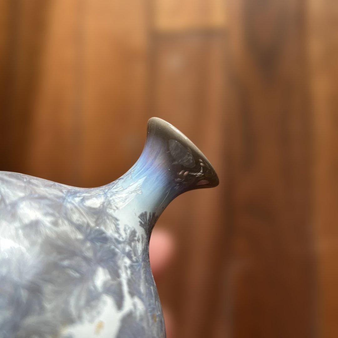 リヤドロ LLADROグレーと白の花瓶 小型 - メルカリ