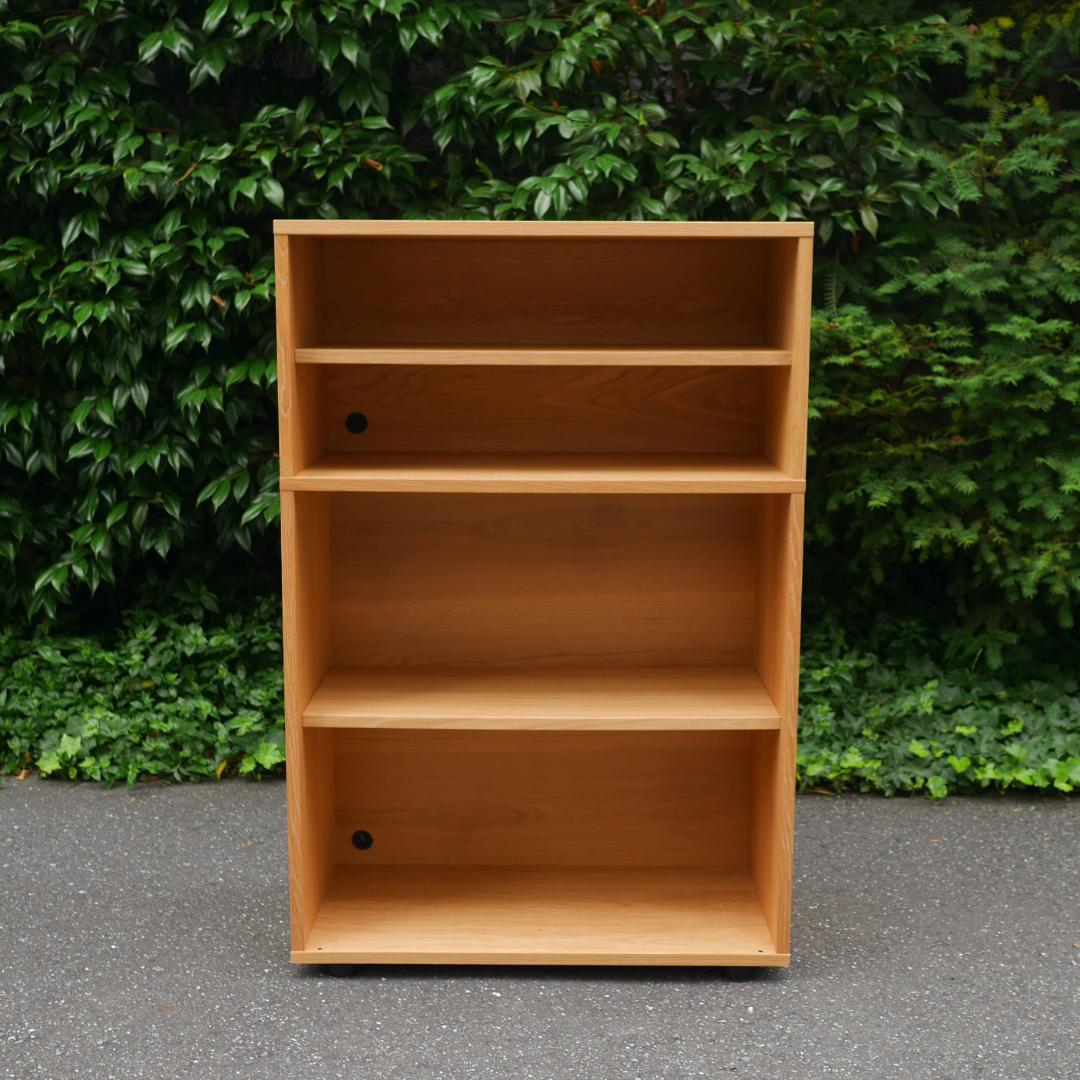 無印良品 MUJI スタッキングキャビネット オーク材 4段シェルフ 収納