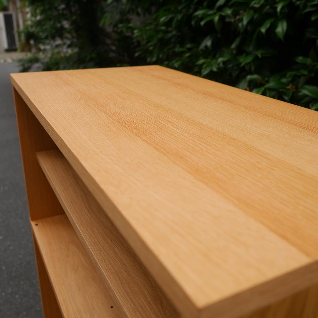 無印良品 MUJI スタッキングキャビネット オーク材 4段シェルフ 収納