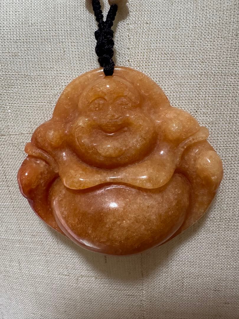 春節祭　ハニーイエロー仏様シャー太翠ペンダント