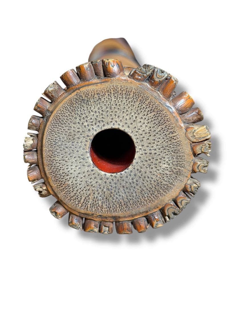 #尺八 一尺八寸管 在銘 5孔 2分割 和楽器 竹製　P-21