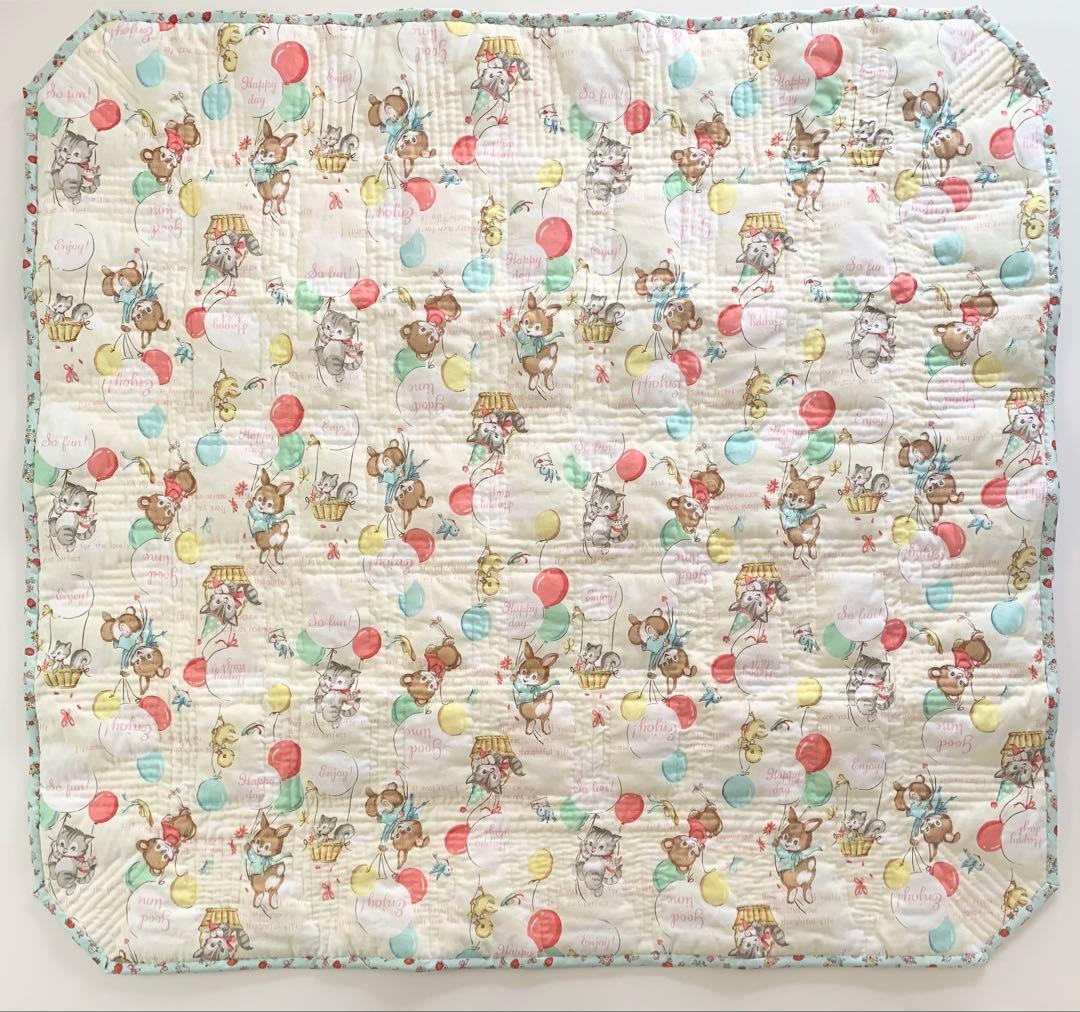 パッチワーク タペストリー キルトゲイト レトロアニマル ベビーキルト