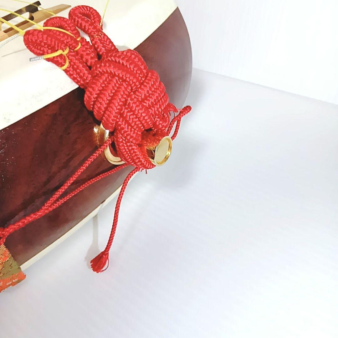 破れあり 高級三味線 東さわり リンドウ金具 子持ち綾杉胴 津軽 義太夫