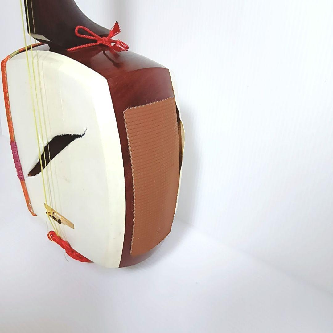 破れあり 高級三味線 東さわり リンドウ金具 子持ち綾杉胴 津軽 義太夫