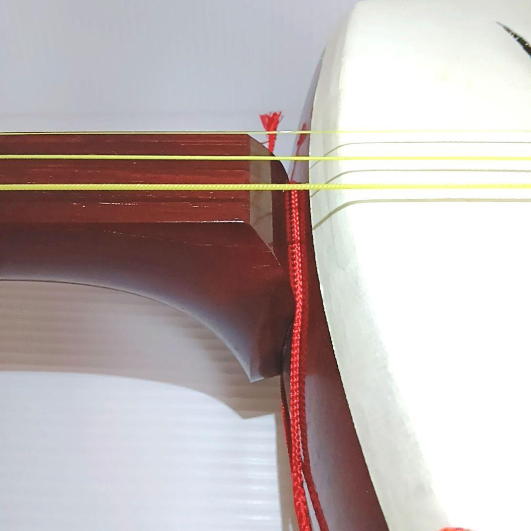 破れあり 高級三味線 東さわり リンドウ金具 子持ち綾杉胴 津軽 義太夫