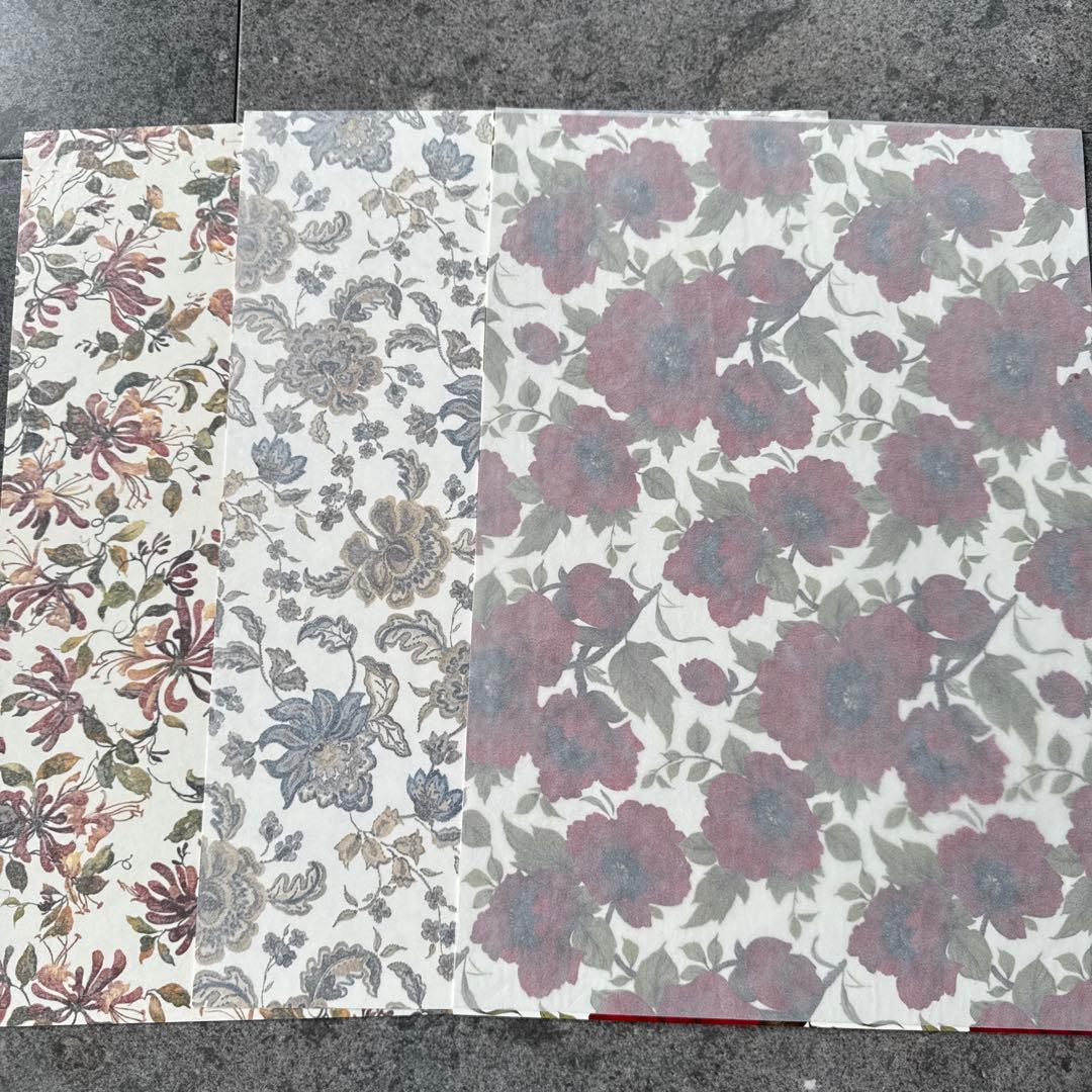 ポーセラーツ転写紙花柄他14枚　ヴォーグ社他