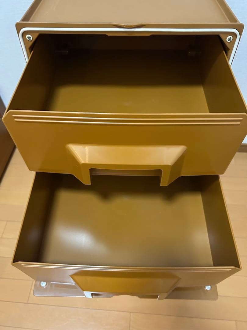 タッパーウェア Tupperwear スーパーチェスト ミニ 2段式 引き出し