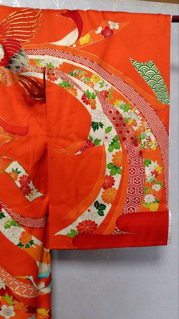 RK467子供着物着丈99センチ裄丈47センチ3歳前後用長襦袢付き