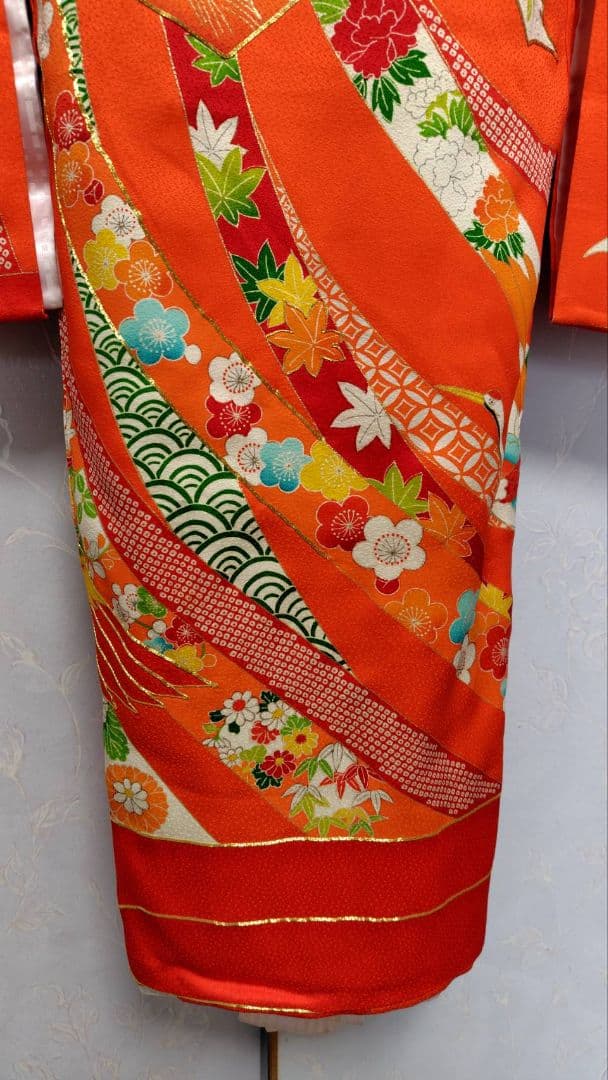 RK467子供着物着丈99センチ裄丈47センチ3歳前後用長襦袢付き