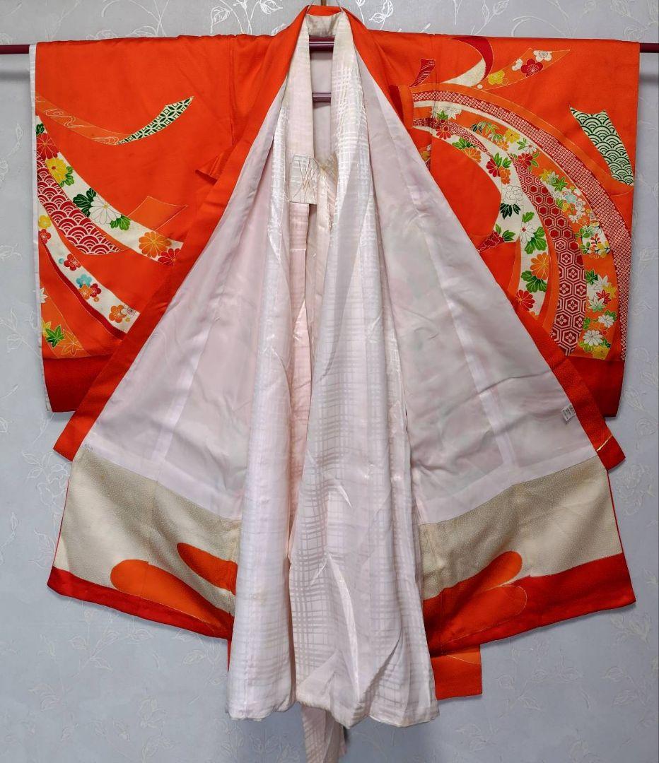 RK467子供着物着丈99センチ裄丈47センチ3歳前後用長襦袢付き