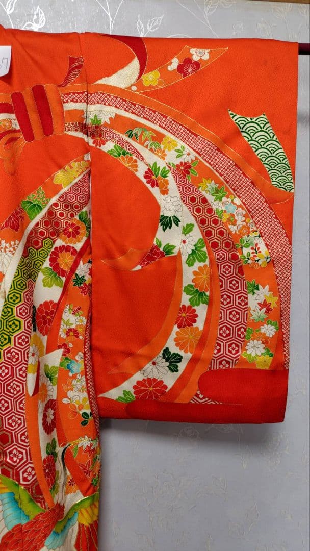 RK467子供着物着丈99センチ裄丈47センチ3歳前後用長襦袢付き