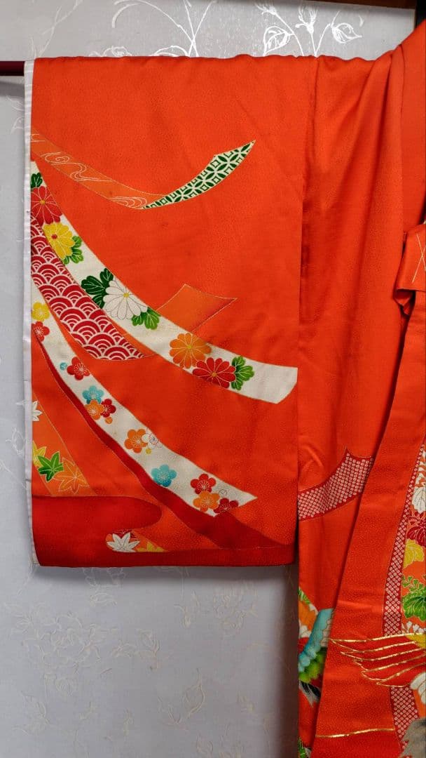 RK467子供着物着丈99センチ裄丈47センチ3歳前後用長襦袢付き