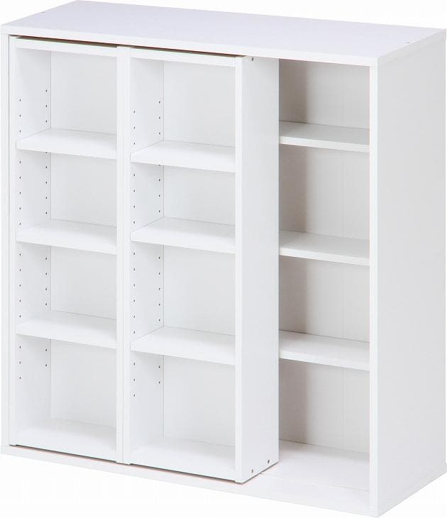 《新品・送料無料》ダブルスライドラック　ホワイト　ＤＳ９０９０ＷＨ
