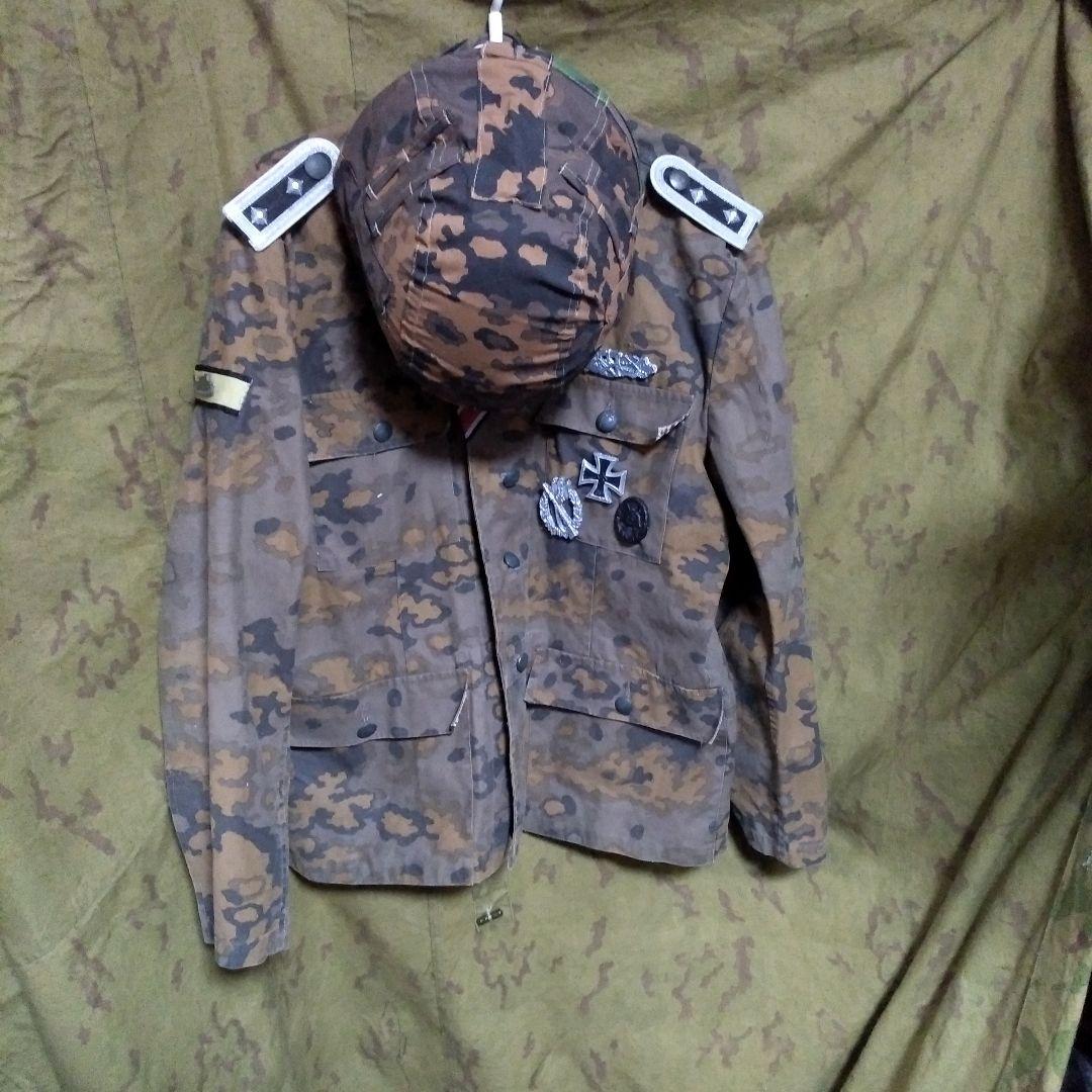 WW2ドイツ軍迷彩服上衣 ヘルメット付 映画衣装レプリカ - メルカリ
