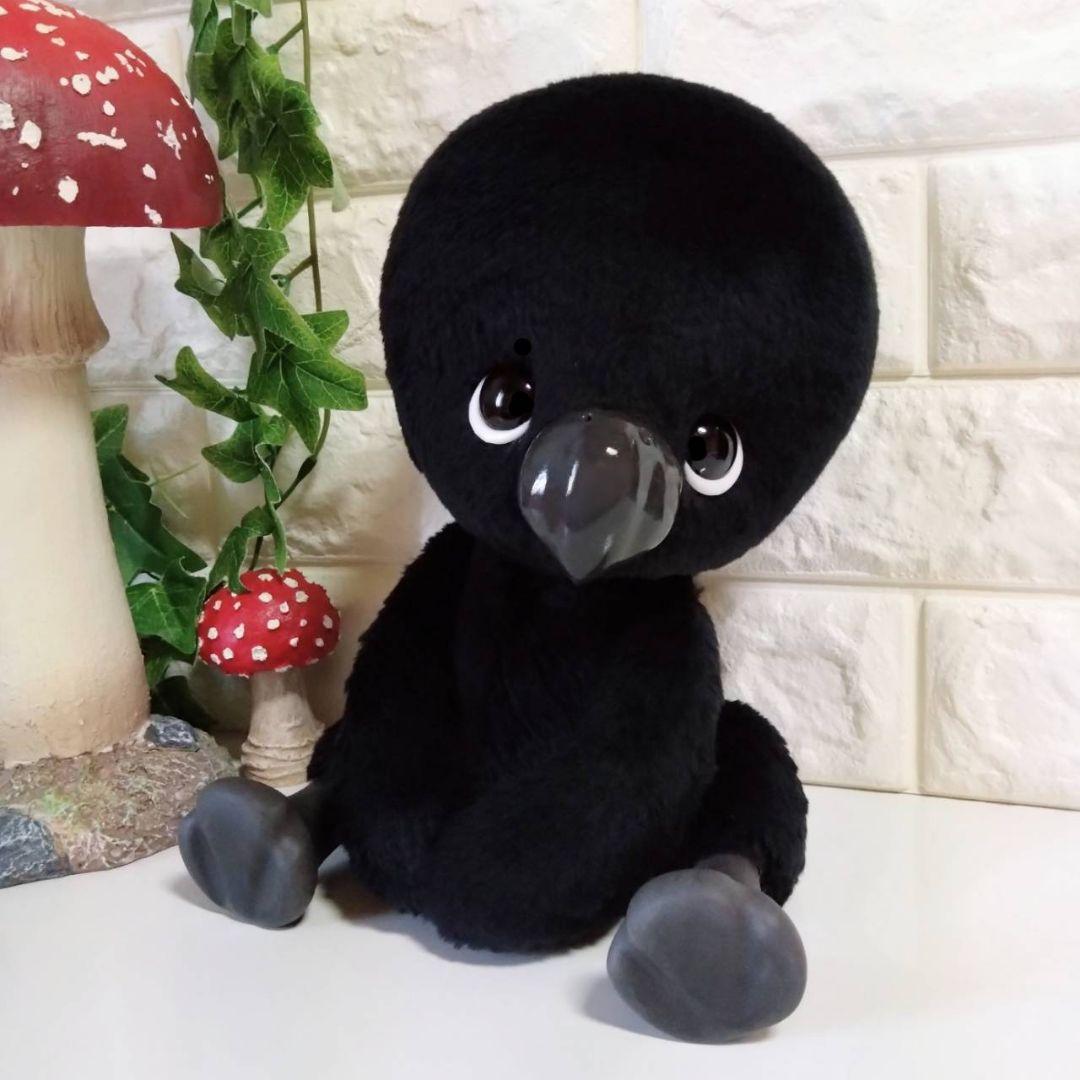 ぬいぐるみ✽アートドール✽カラスのかーくん✽手足可動✽デラックスサイズ
