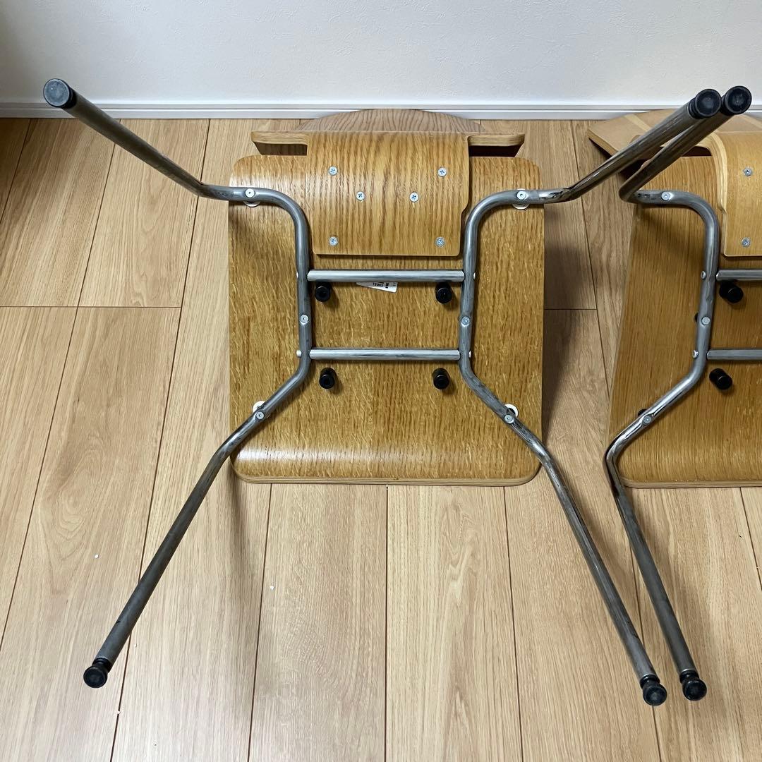90's 廃盤 IKEA GILBERT スタッキングチェア プライウッド 2脚 - メルカリ