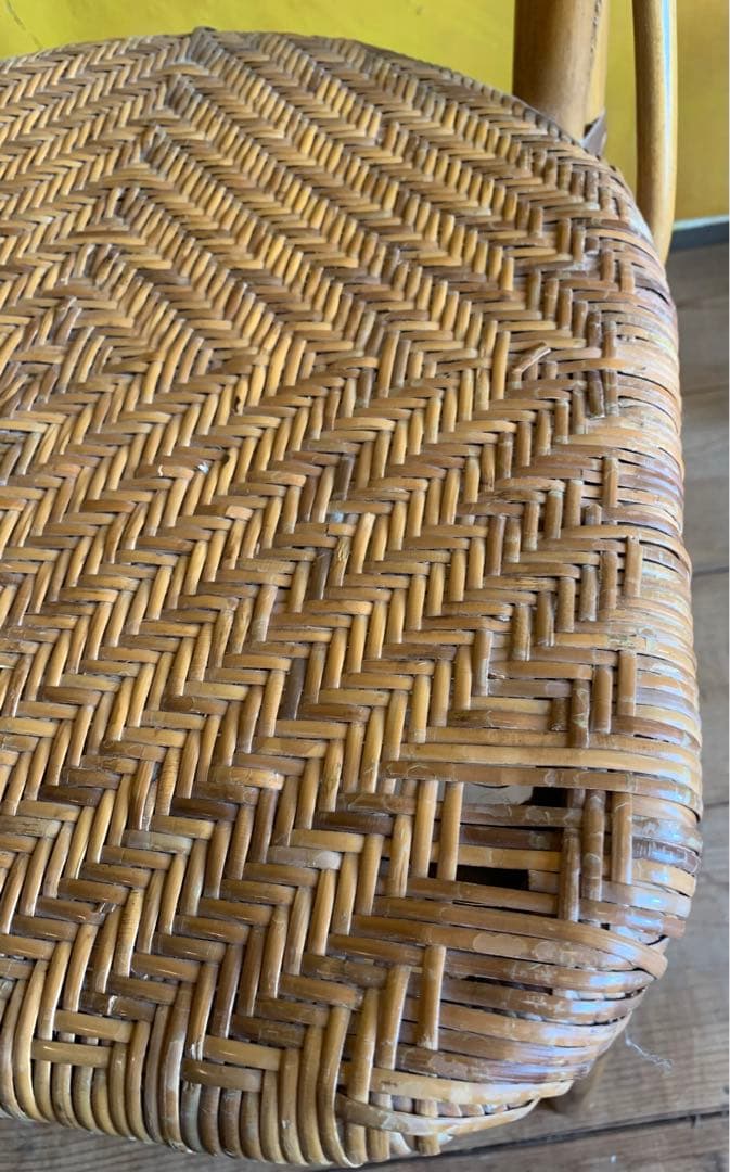 アンティークラタン椅子二脚セット