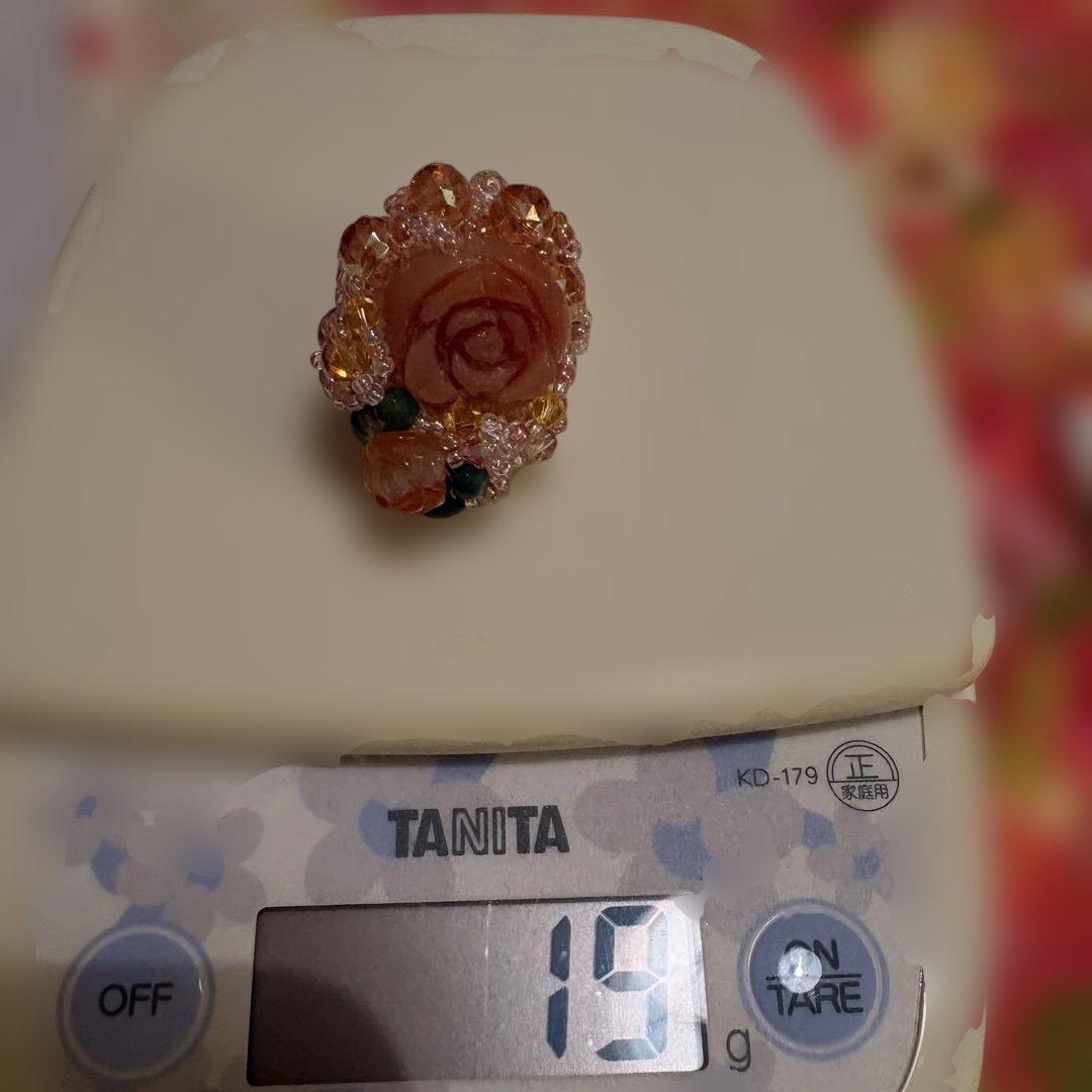 seafairyオリジナル天然石のリング、指のサイズ11から15、 1点もの‼️