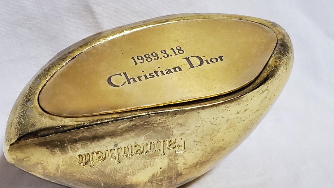 正規 Dior ドロップ ロゴ メタリックペーパーウェイト シャイニーオブジェ