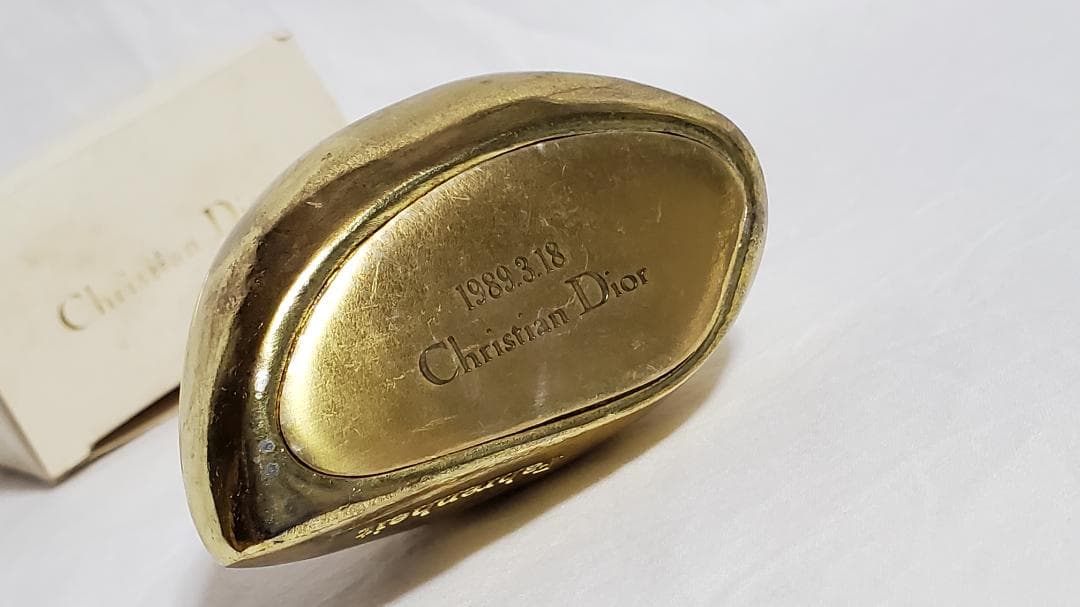 正規 Dior ドロップ ロゴ メタリックペーパーウェイト シャイニーオブジェ