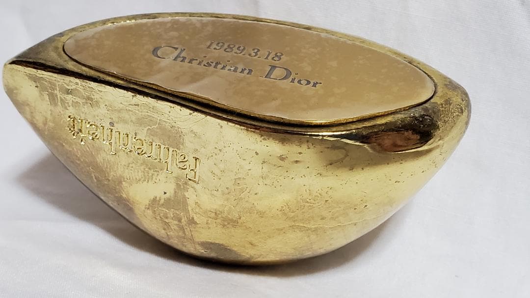 正規 Dior ドロップ ロゴ メタリックペーパーウェイト シャイニーオブジェ