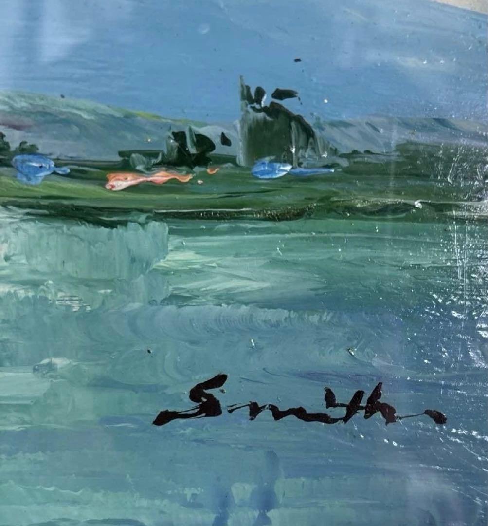 富士山と桜 油彩画“冬天到了，春天还会远吗？”