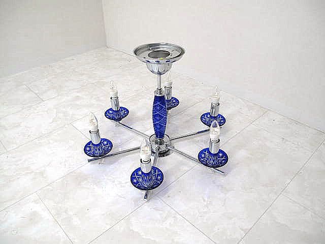 ダイコー DCH-40259Y シャンデリア 切子ガラス×クリスタル 　約14万