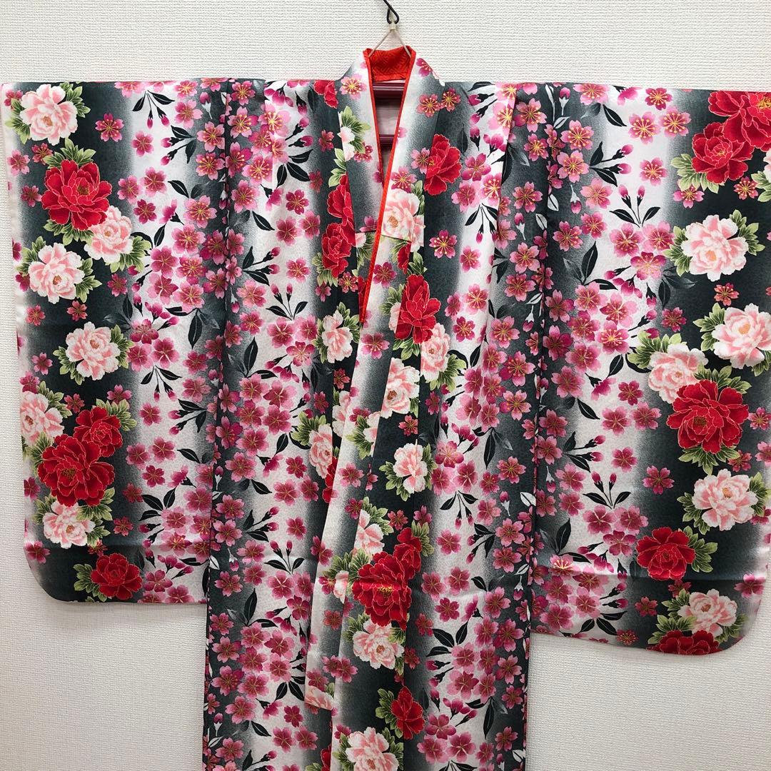 七五三　女の子　7歳　R.KIKUCHI 着物　長襦袢　セット　四つ身