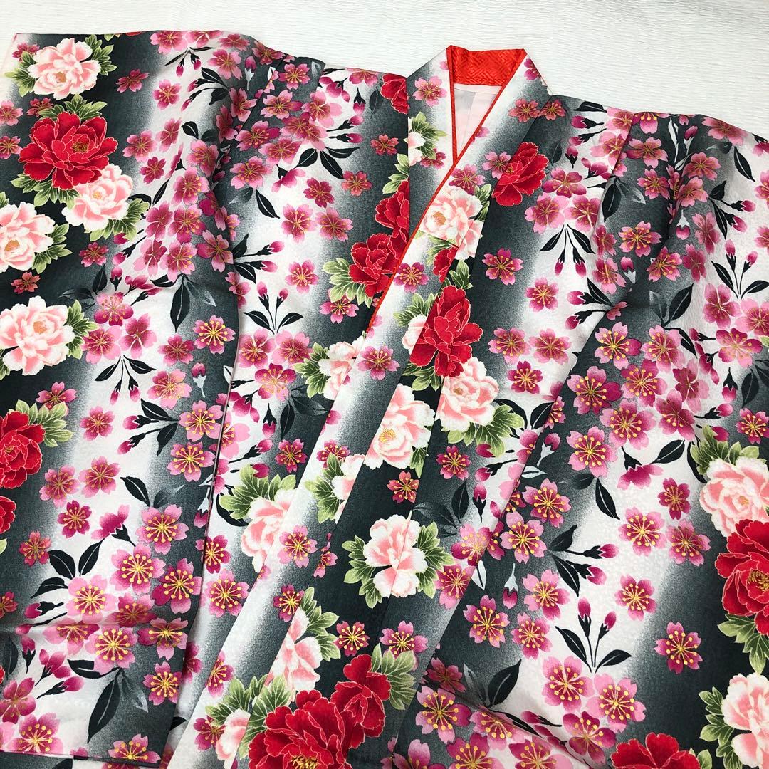 七五三　女の子　7歳　R.KIKUCHI 着物　長襦袢　セット　四つ身