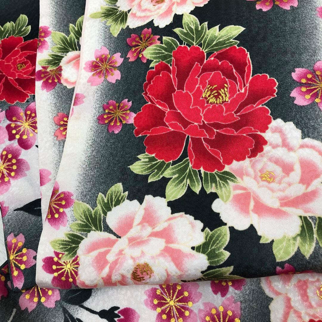 七五三　女の子　7歳　R.KIKUCHI 着物　長襦袢　セット　四つ身