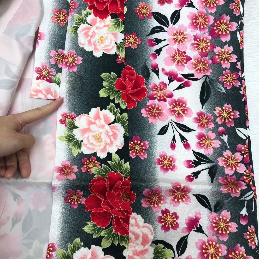 七五三　女の子　7歳　R.KIKUCHI 着物　長襦袢　セット　四つ身