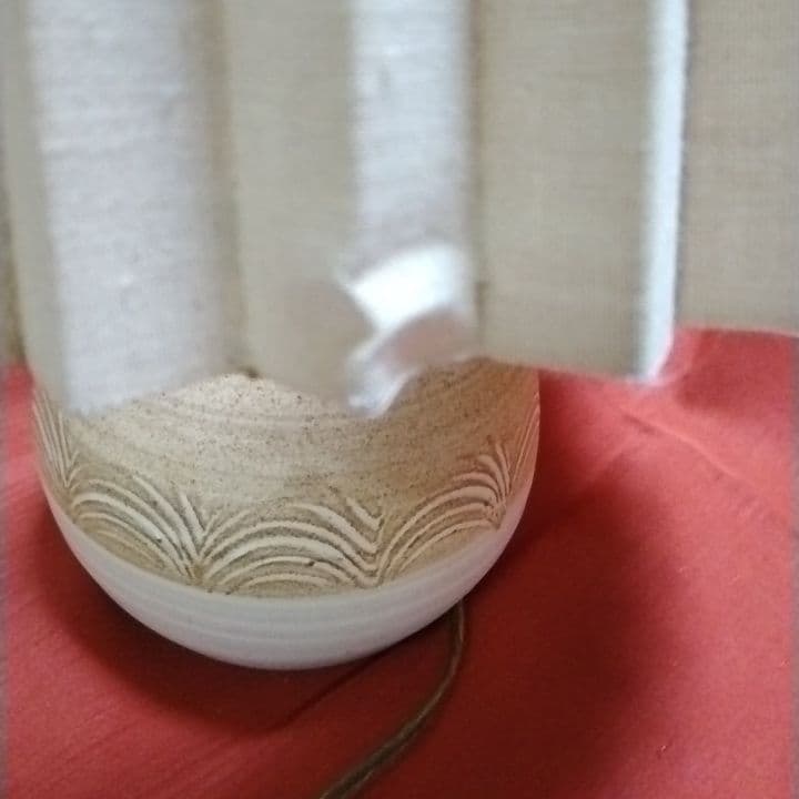 ゆらりん①✨プリンス・エドワード島✨赤土製✨手作り✨陶器ランプ