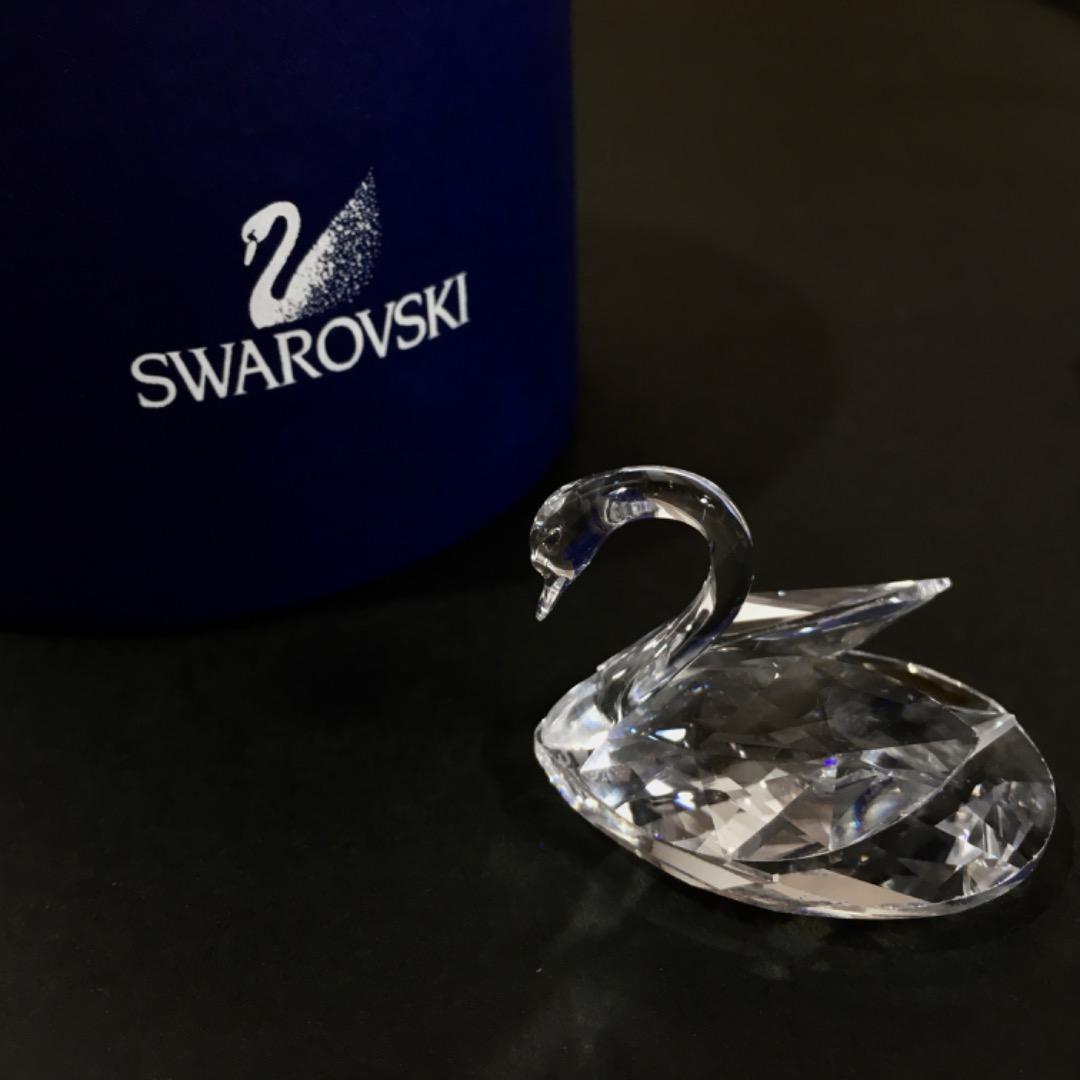 Swarovski スワロフスキー 白鳥 スワン クリスタル フィギュリン 置物