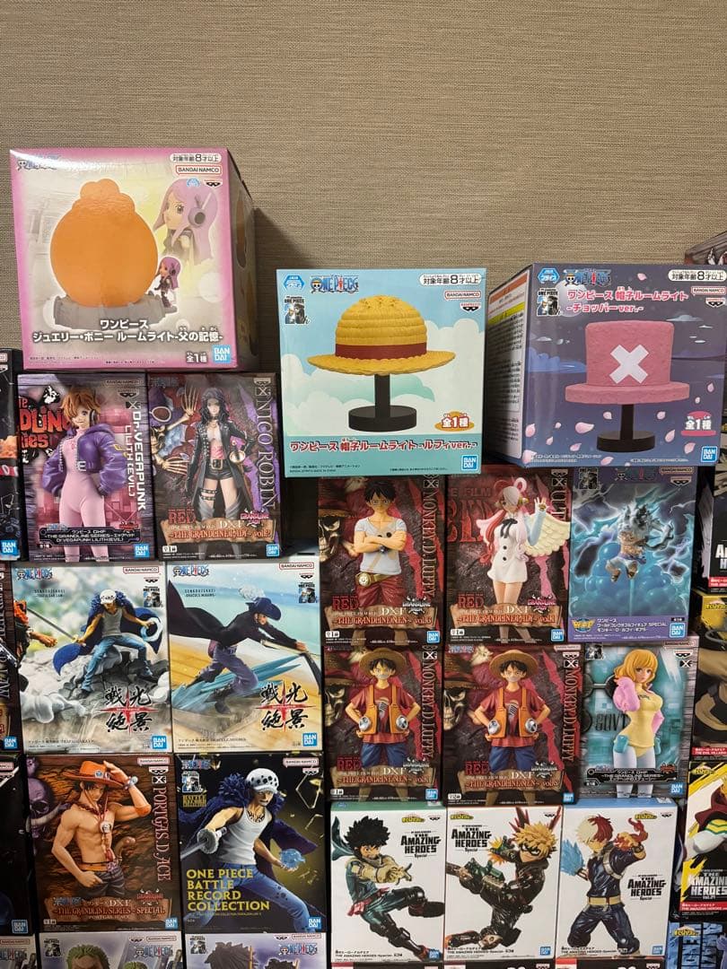 本日限定価格❗️ヒロアカ、ワンピースフィギュア44個まとめ売りセット
