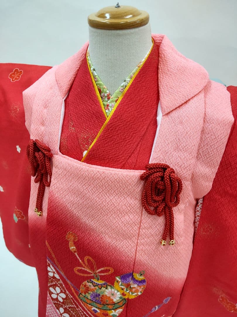 七五三○七五三着物○被布セット○作り帯○3歳女の子○子供着物○キッズ着物○被布