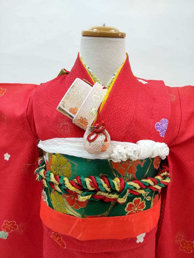 七五三○七五三着物○被布セット○作り帯○3歳女の子○子供着物○キッズ着物○被布