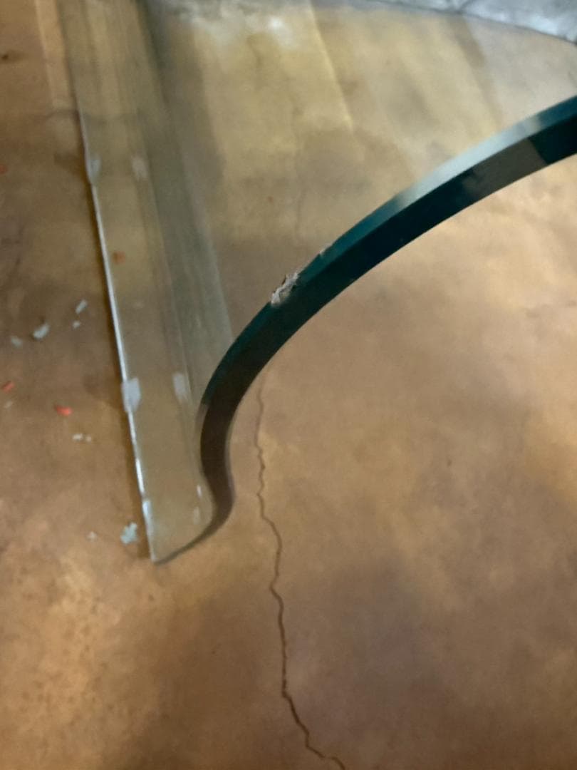 Gliv グリブ ガラステーブル