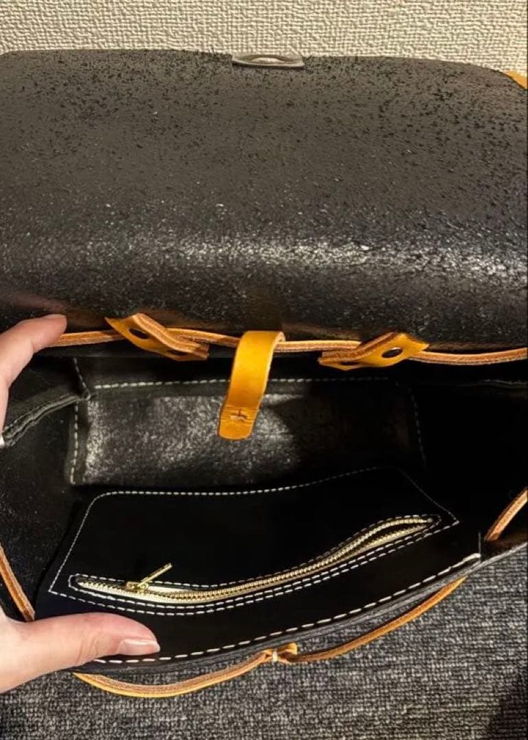 牛革　レザーリュック　ランドセル風