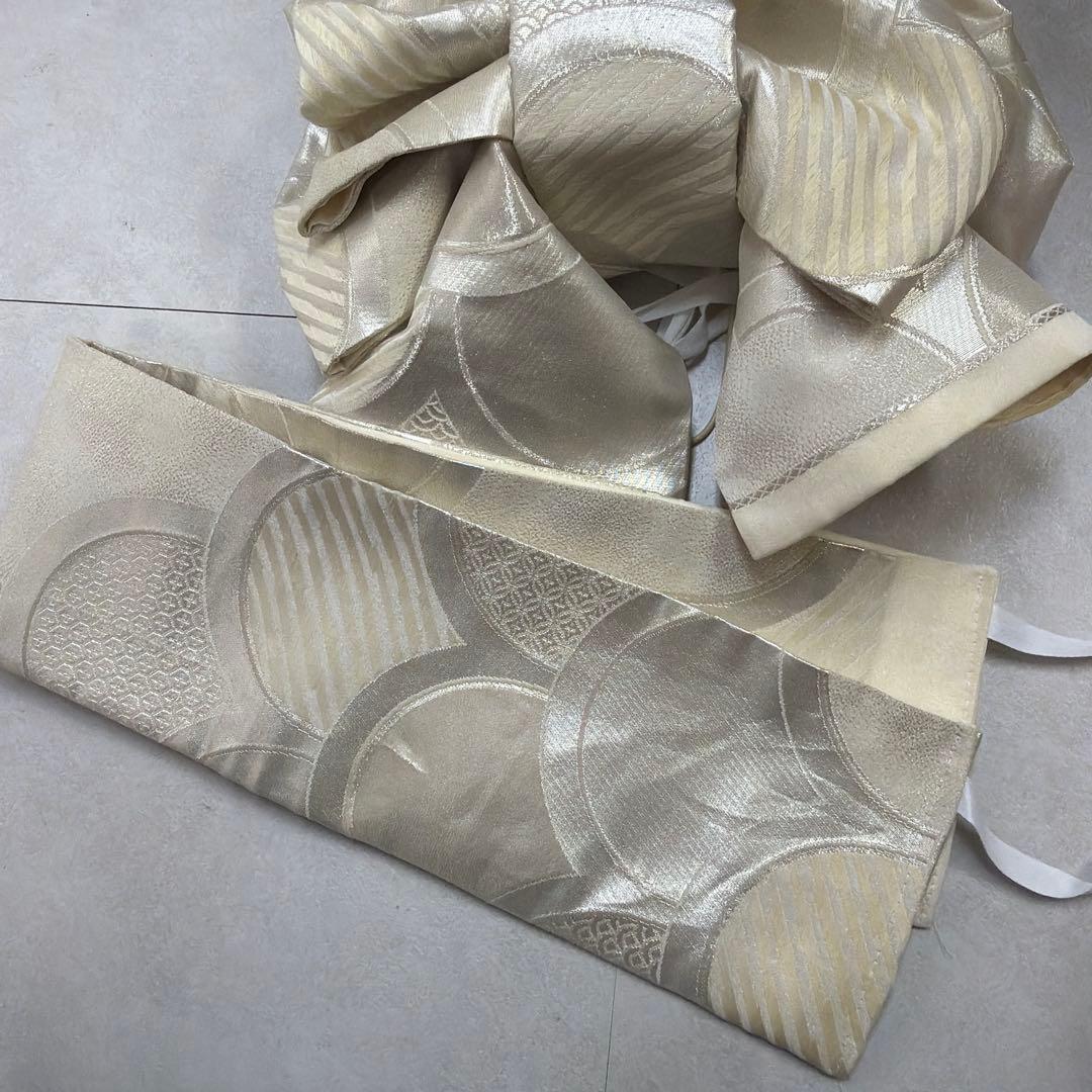 No.914 七五三 7歳 作り帯【一点物】 正絹｜晴れの日