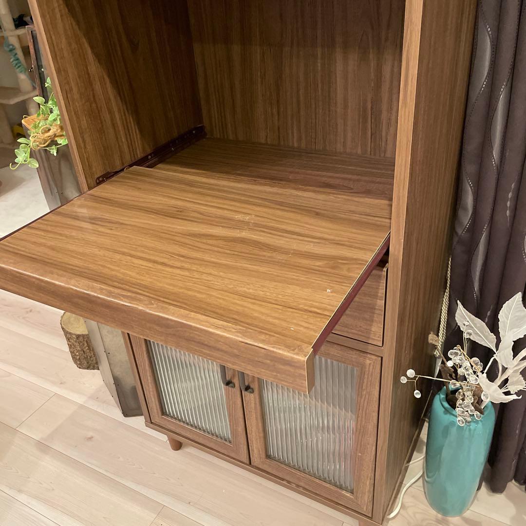 木製　食器棚レンジ台