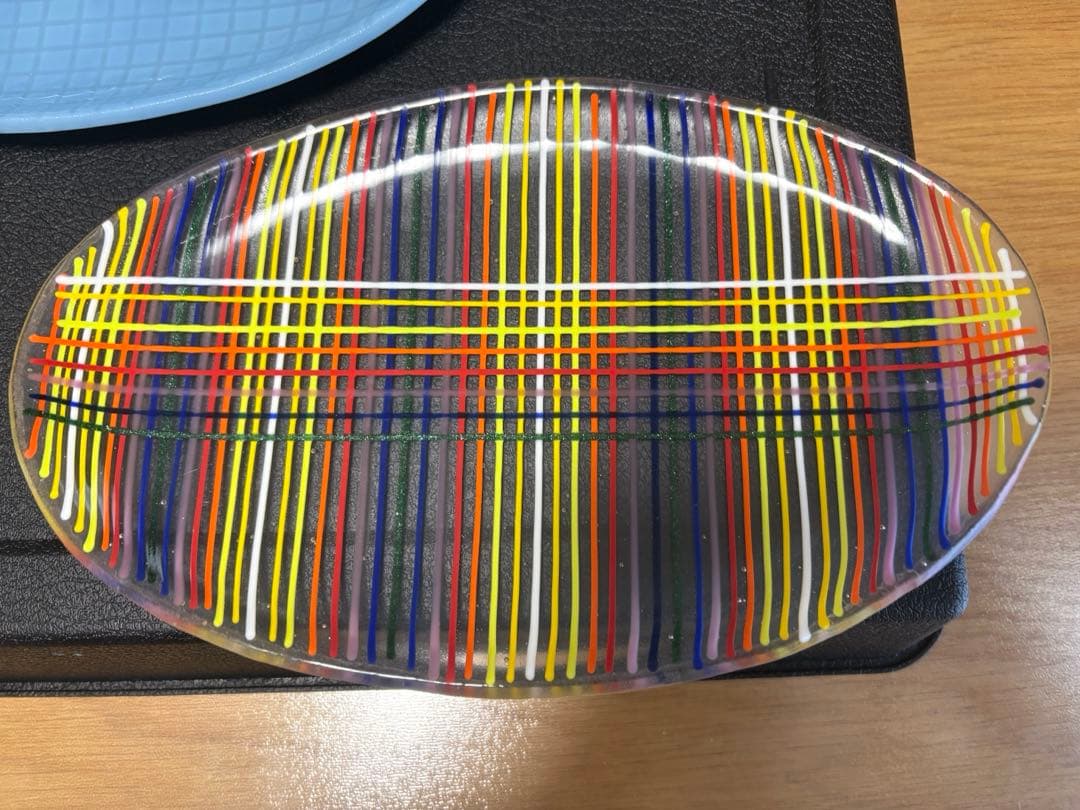 田子美紀　ガラス　皿　2枚セット